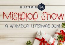 Mistletoe Show Font Poster 1