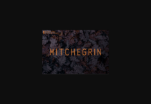 Mitchegrin Font Poster 1