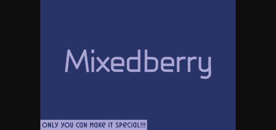 Mixedberry Font Poster 3