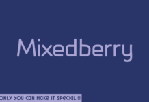 Mixedberry Font Poster 1