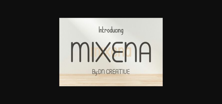 Mixena Font Poster 3