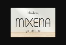 Mixena Font Poster 1