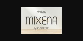 Mixena Font Poster 1