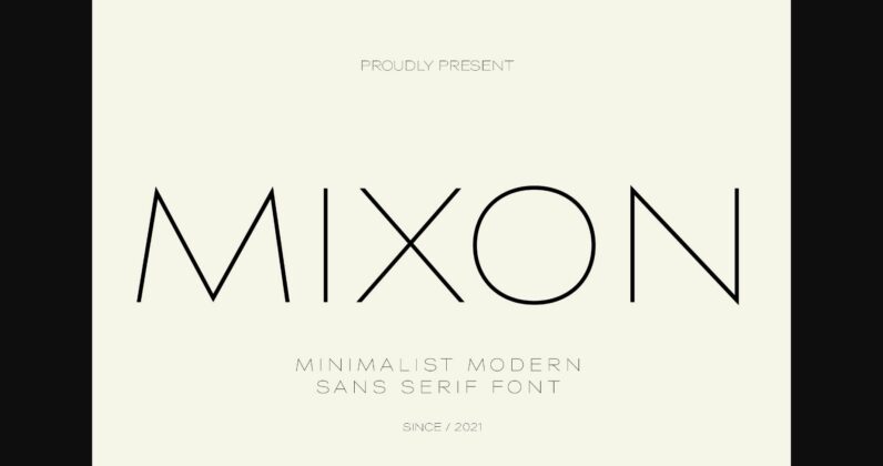 Mixon Font Poster 3