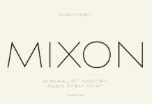 Mixon Font Poster 1