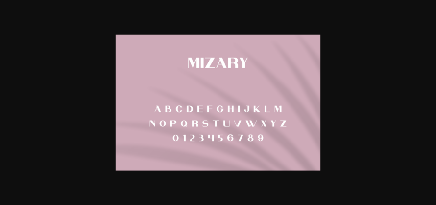 Mizary Font Poster 5