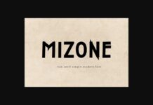 Mizone Font Poster 1