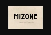 Mizone Font Mizone Font Poster 1