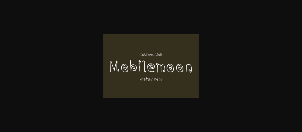 Mobilemoon Font Poster 3