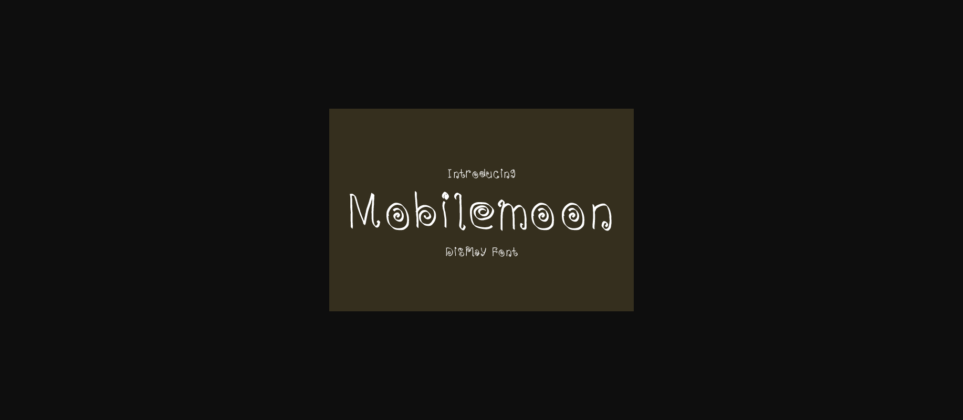 Mobilemoon Font Poster 1