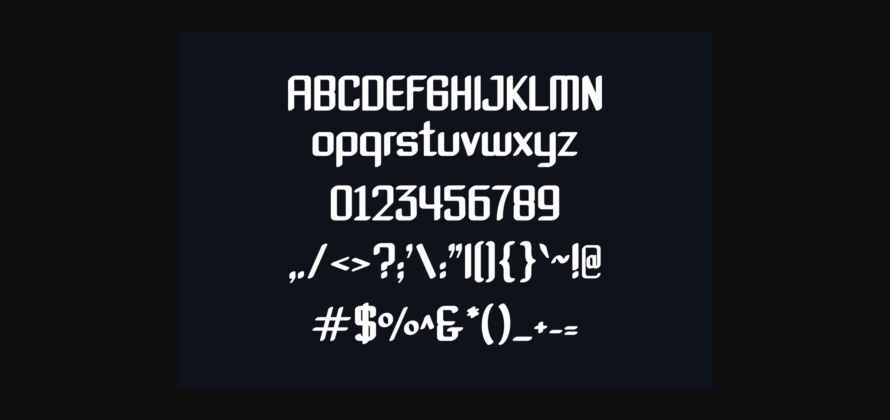 Mocaris Font Poster 4