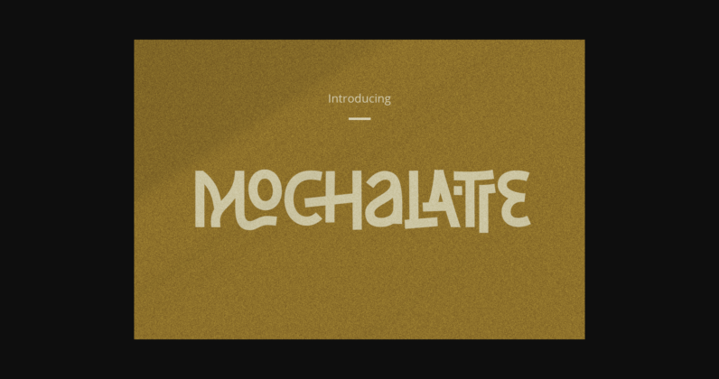 Mochalatte Font Poster 3