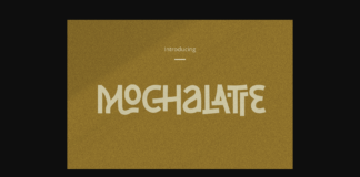 Mochalatte Font Poster 1