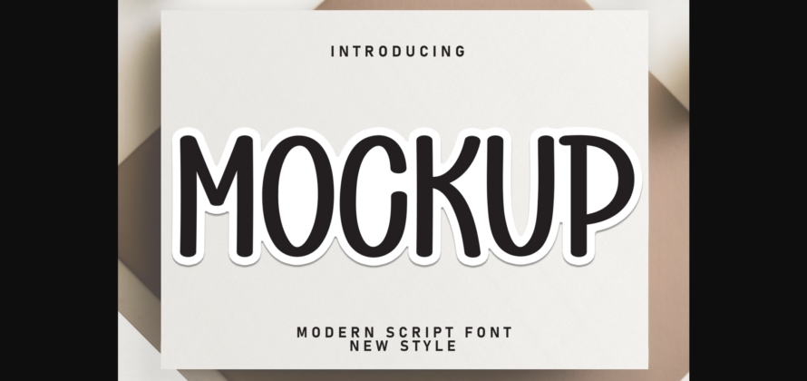 Mockup Font Poster 3