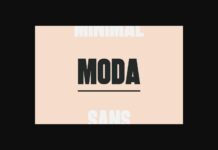 Moda Font Poster 1