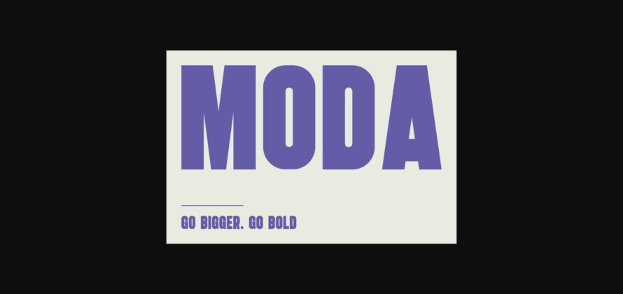 Moda Font Poster 9