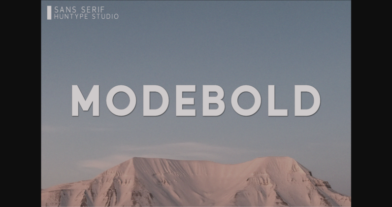 Modebold Font Poster 3