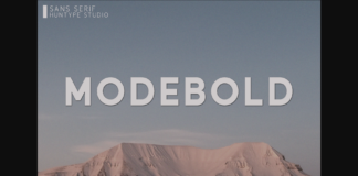 Modebold Font Poster 1