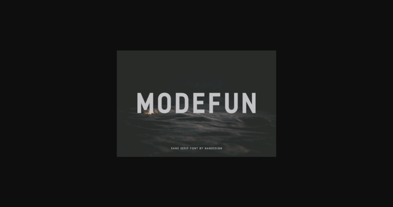 Modefun Font Poster 3