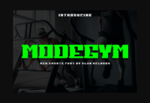 Modegym Font Poster 1