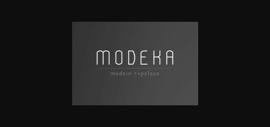 Modeka Font Poster 3