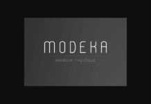 Modeka Font Poster 1