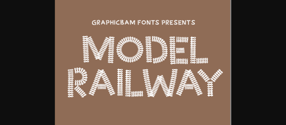 Model Railway Font Poster 3