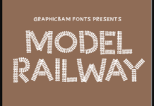 Model Railway Font Poster 1
