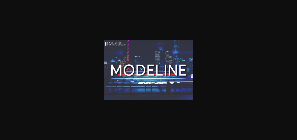 Modeline Font Poster 3