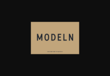 Modeln Font Poster 1