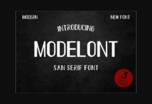 Modelont Font Poster 1