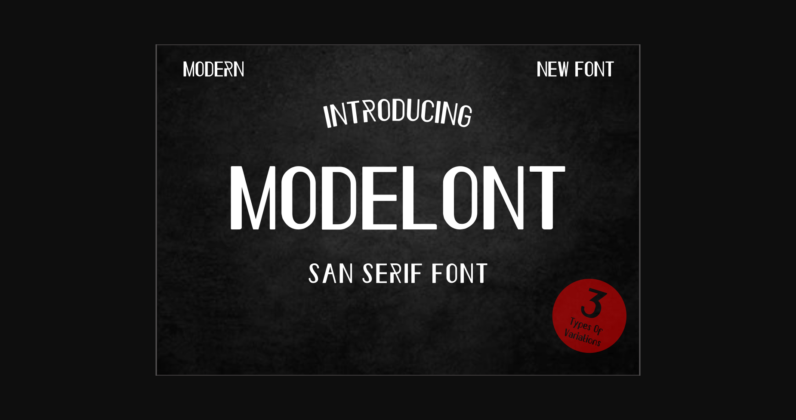 Modelont Font Poster 1