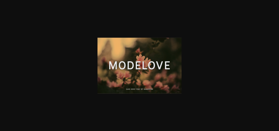 Modelove Font Poster 3