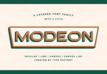 Modeon Font Poster 1