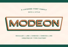 Modeon Font Poster 1