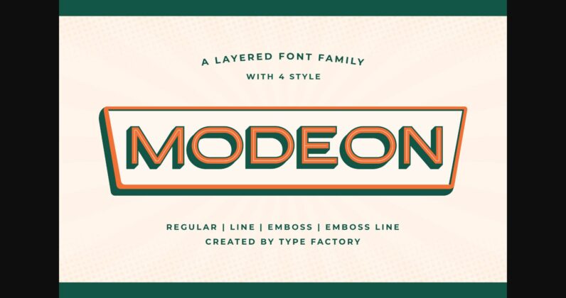 Modeon Font Poster 1