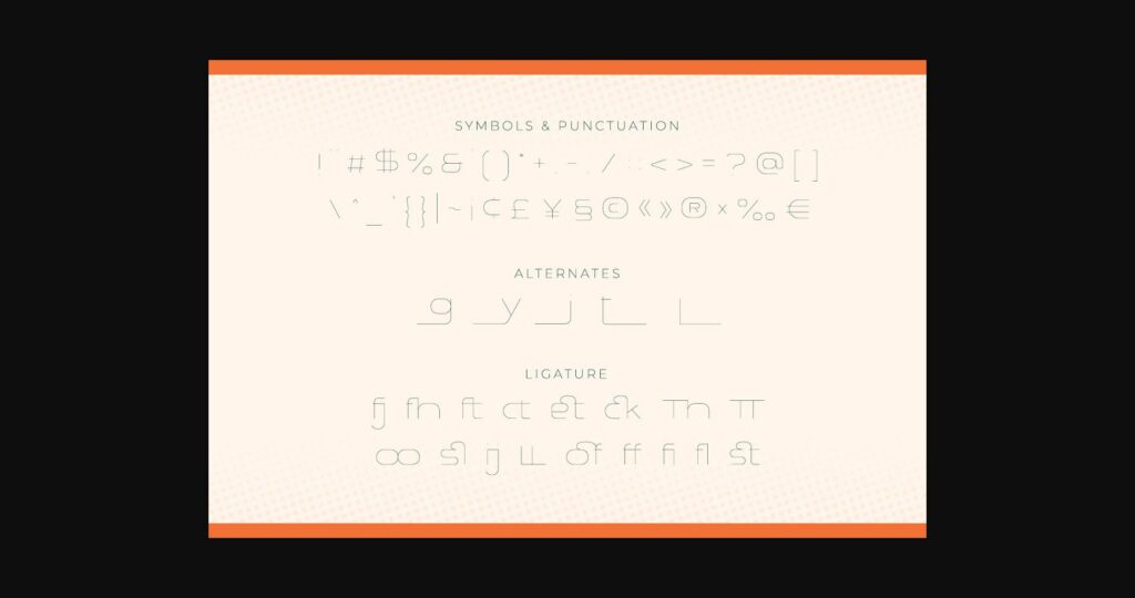 Modeon Font Poster 5