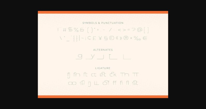Modeon Font Poster 5
