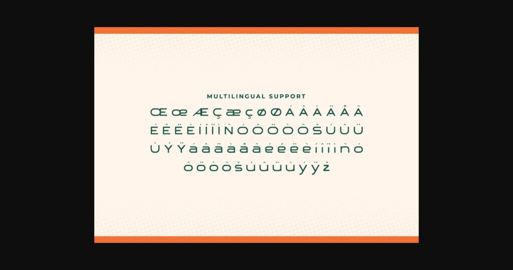Modeon Font Poster 9