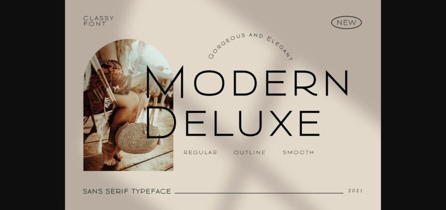 Modern Deluxe Font Poster 3