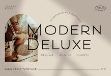 Modern Deluxe Font Poster 1