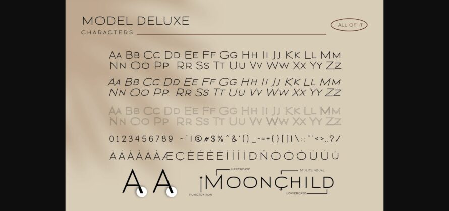 Modern Deluxe Font Poster 7