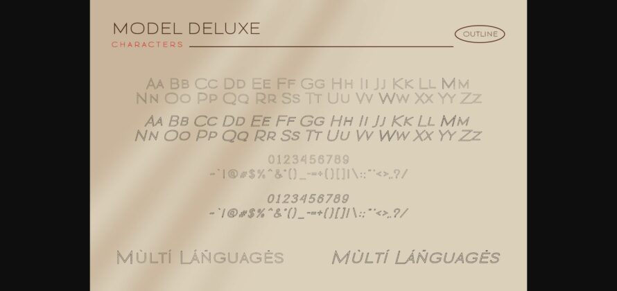 Modern Deluxe Font Poster 9