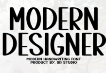 Modern Designer Font Poster 1