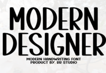 Modern Designer Font Modern Designer Font Poster 1