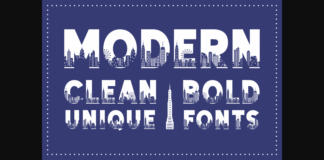 Modern Font Poster 1