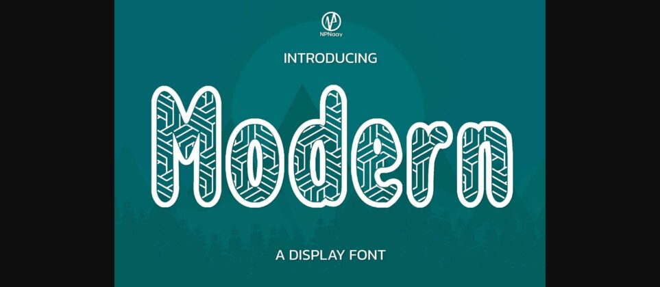 Modern Font Poster 3