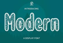 Modern Font Poster 1