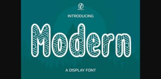 Modern Font Poster 1