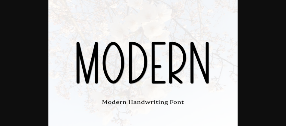Modern Font Poster 3
